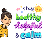 healthy calm bitmoji 